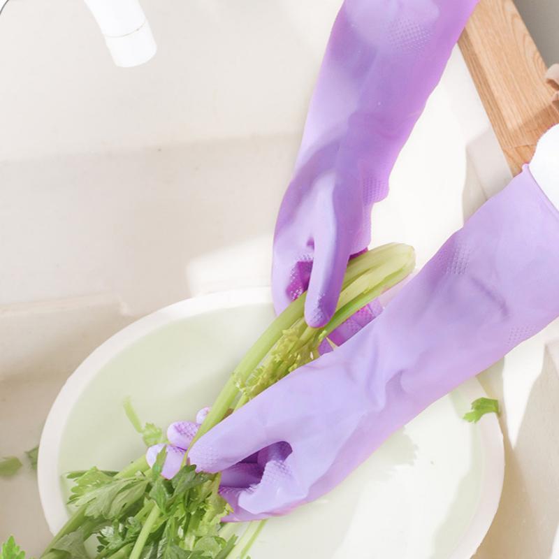 1Pair Latex Household Cleaning - Dish Glove Rubber recension och pris