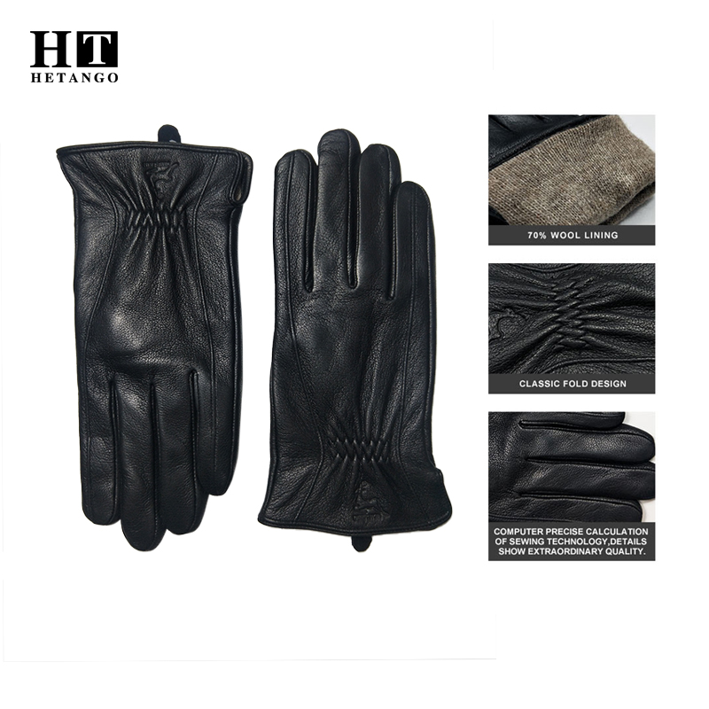  Winter Men's Black Buckskin  - Wool Glove Lined recension och pris